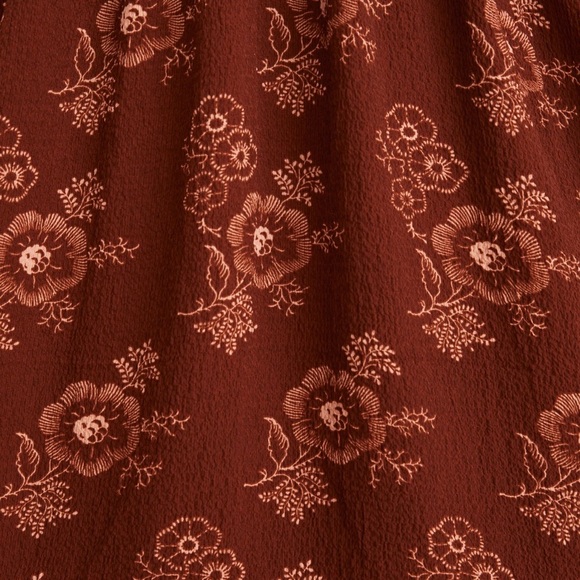 MADEWELL Lucie V-Neck Smocked Mini Dress in Letterpress Floral - Picture 4 of 10